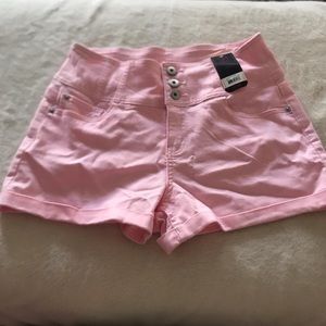Pink high waisted shorts